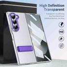 For Samsung Galaxy Z Fold6 Ice-Cold Holder PC Hybrid TPU Phone Case(Purple) - 2