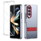 For Samsung Galaxy Z Fold4 Ice-Cold Holder PC Hybrid TPU Phone Case(Red) - 1