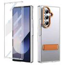 For Samsung Galaxy Z Fold7 5G Ice-Cold Holder PC Hybrid TPU Phone Case(Orange) - 1