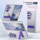 For Samsung Galaxy Z Fold7 5G Ice-Cold Holder PC Hybrid TPU Phone Case(Purple) - 2
