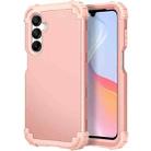 For Samsung Galaxy A16 5G 3 in 1 Silicone Hybrid PC Shockproof Phone Case(Rose Gold) - 2