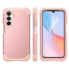 For Samsung Galaxy A16 5G 3 in 1 Silicone Hybrid PC Shockproof Phone Case(Rose Gold) - 3