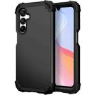 For Samsung Galaxy A16 5G 3 in 1 Silicone Hybrid PC Shockproof Phone Case(Black) - 2
