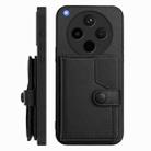 For OPPO Find X8s+ Button Card Bag RFID Anti-theft Phone Case(Black) - 2