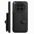 For OPPO Find X8s Button Card Bag RFID Anti-theft Phone Case(Black) - 2