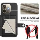 For OPPO A5 Energy / A5 Pro 5G Global Button Card Bag RFID Anti-theft Phone Case(Black) - 3