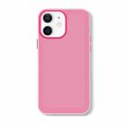 For iPhone 12 Skin Feeling Jelly Series TPU + PC Full Coverage Phone Case(Rose Red) - 1