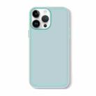 For iPhone 12 Pro Skin Feeling Jelly Series TPU + PC Full Coverage Phone Case(Light Green) - 1