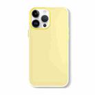 For iPhone 12 Pro Max Skin Feeling Jelly Series TPU + PC Full Coverage Phone Case(Yellow) - 1