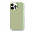 For iPhone 12 Pro Max Skin Feeling Jelly Series TPU + PC Full Coverage Phone Case(Green) - 1