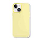 For iPhone 13 Skin Feeling Jelly Series TPU + PC Full Coverage Phone Case(Yellow) - 1