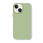 For iPhone 13 Skin Feeling Jelly Series TPU + PC Full Coverage Phone Case(Green) - 1