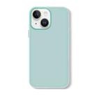 For iPhone 13 Skin Feeling Jelly Series TPU + PC Full Coverage Phone Case(Light Green) - 1