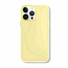 For iPhone 13 Pro Max Skin Feeling Jelly Series TPU + PC Full Coverage Phone Case(Yellow) - 1