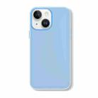 For iPhone 14 Skin Feeling Jelly Series TPU + PC Full Coverage Phone Case(Blue) - 1