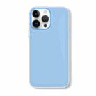 For iPhone 14 Pro Skin Feeling Jelly Series TPU + PC Full Coverage Phone Case(Blue) - 1