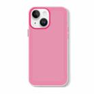For iPhone 15 Plus Skin Feeling Jelly Series TPU + PC Full Coverage Phone Case(Rose Red) - 1