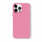 For iPhone 15 Pro Skin Feeling Jelly Series TPU + PC Full Coverage Phone Case(Rose Red) - 1