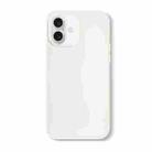 For iPhone 16 Skin Feeling Jelly Series TPU + PC Full Coverage Phone Case(White) - 1