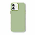 For iPhone 16 Skin Feeling Jelly Series TPU + PC Full Coverage Phone Case(Green) - 1