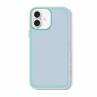 For iPhone 16 Skin Feeling Jelly Series TPU + PC Full Coverage Phone Case(Light Green) - 1