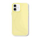 For iPhone 16 Plus Skin Feeling Jelly Series TPU + PC Full Coverage Phone Case(Yellow) - 1