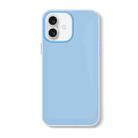 For iPhone 16 Plus Skin Feeling Jelly Series TPU + PC Full Coverage Phone Case(Blue) - 1