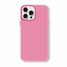 For iPhone 16 Pro Skin Feeling Jelly Series TPU + PC Full Coverage Phone Case(Rose Red) - 1