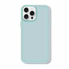 For iPhone 16 Pro Skin Feeling Jelly Series TPU + PC Full Coverage Phone Case(Light Green) - 1