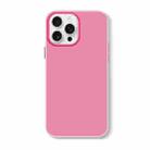 For iPhone 16 Pro Max Skin Feeling Jelly Series TPU + PC Full Coverage Phone Case(Rose Red) - 1