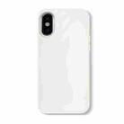 For iPhone X / XS Skin Feeling Jelly Series TPU + PC Full Coverage Phone Case(White) - 1