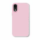 For iPhone XR Skin Feeling Jelly Series TPU + PC Full Coverage Phone Case(Pink) - 1