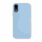 For iPhone XR Skin Feeling Jelly Series TPU + PC Full Coverage Phone Case(Blue) - 1