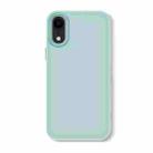 For iPhone XR Skin Feeling Jelly Series TPU + PC Full Coverage Phone Case(Light Green) - 1