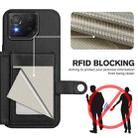 For Asus ROG Phone 8 / 8 Pro Button Card Bag RFID Anti-theft Phone Case(Black) - 3