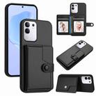 For vivo Y29 4G / T4x / Y300t Button Card Bag RFID Anti-theft Phone Case(Black) - 1
