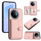 For vivo Y39 5G / Y300i Button Card Bag RFID Anti-theft Phone Case(Pink) - 1