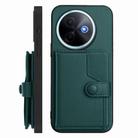 For vivo Y39 5G / Y300i Button Card Bag RFID Anti-theft Phone Case(Green) - 2