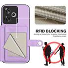 For Xiaomi Poco F6 5G India Button Card Bag RFID Anti-theft Phone Case(Purple) - 3