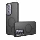 For OPPO Reno12 Global Armor MagSafe Precise Hole PC Hybrid TPU Phone Case(Frosted Black) - 1