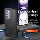 For OPPO Reno12 Global Armor MagSafe Precise Hole PC Hybrid TPU Phone Case(Frosted Black) - 2