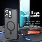For OPPO Reno14 Pro Global Armor MagSafe Precise Hole PC Hybrid TPU Phone Case(Frosted Black) - 2