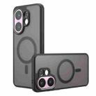 For vivo V30 Armor MagSafe PC Hybrid TPU Phone Case(Frosted Black) - 1