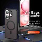 For vivo V30 Armor MagSafe PC Hybrid TPU Phone Case(Frosted Black) - 2