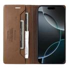 For iPhone 11 Pro Max GQUTROBE G01 RFID Anti-theft Leather Phone Case(Brown) - 3