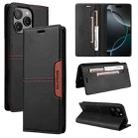 For iPhone 11 Pro Max GQUTROBE G01 RFID Anti-theft Leather Phone Case(Black) - 1