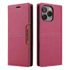 For iPhone 12 Pro Max GQUTROBE G01 RFID Anti-theft Leather Phone Case(Red) - 2