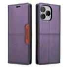 For iPhone 12 Pro Max GQUTROBE G01 RFID Anti-theft Leather Phone Case(Purple) - 2