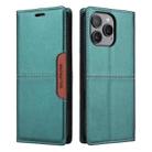 For iPhone 13 Pro Max GQUTROBE G01 RFID Anti-theft Leather Phone Case(Green) - 2