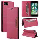 For iPhone SE 2022 / SE 2020 / 8 / 7 GQUTROBE G01 RFID Anti-theft Leather Phone Case(Red) - 1